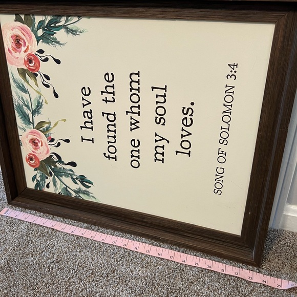 Set of 2 Matching Floral Pictures - Bible Verses 🌸 - Picture 5 of 7